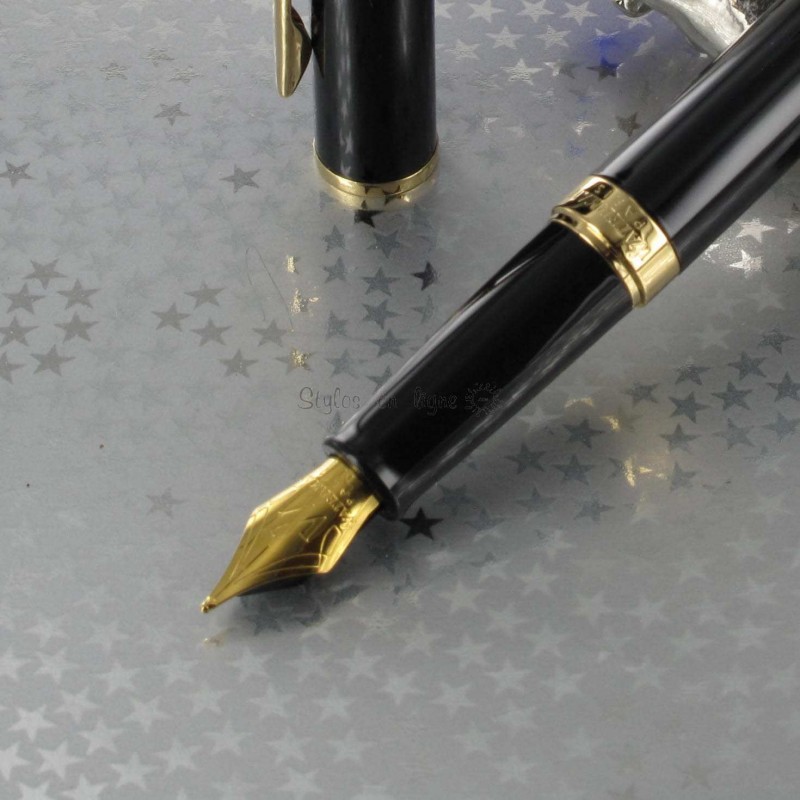 Stylo Plume Waterman® Hémisphère Noir Brillant GT sur Stylos En Ligne