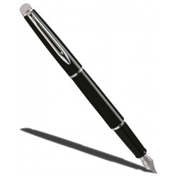 STYLO PLUME (M) Hémisphère Laque Noire CT de WATERMAN