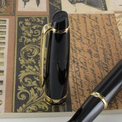 STYLO PLUME (M) expert Laque noire GT de WATERMAN®