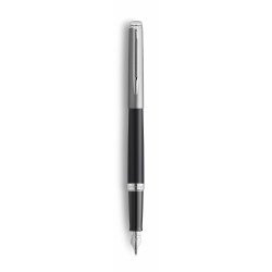 Stylo Plume Moyenne WATERMAN® Hémisphère Acier Noir Mat