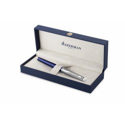 Stylo Roller WATERMAN® Hémisphère Acier Bleu Mat