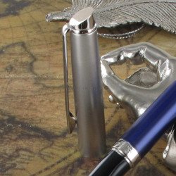 Stylo Roller WATERMAN® Hémisphère Acier Bleu Mat