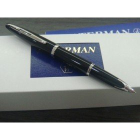 STYLO PLUME (M) Or massif 18  K carène Laque Noire ST de WATERMAN®