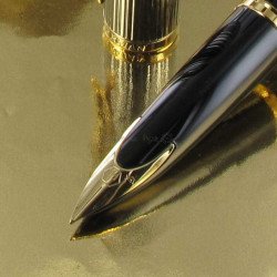 Stylo Bille Waterman Carène Laque Noire GT S0700380 3501170700389