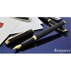 Stylo Plume WATERMAN® Hémisphère Noir Mat GT ( Medium )