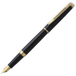 Stylo Plume WATERMAN® Hémisphère Noir Brillant GT ( Medium )