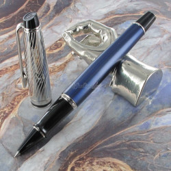 Stylo Roller WATERMAN® Expert Deluxe Bleu Métal