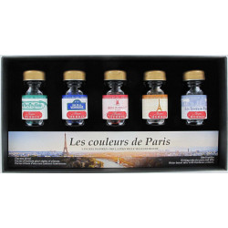 Coffret 5 "Encres de Paris" J. Herbin® Couleurs de Paris