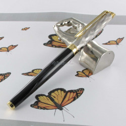 Stylo Roller WATERMAN® Hémisphère "Reflets de Paris" Laque Noire GT