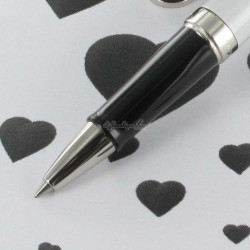 Stylo Roller WATERMAN® Hémisphère Colour Blocking Blanc Noir
