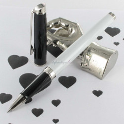 Stylo Roller WATERMAN® Hémisphère Colour Blocking Blanc Noir