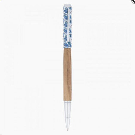 Oberthur Bahia – stylo roller ouvert, vue sur la pointe