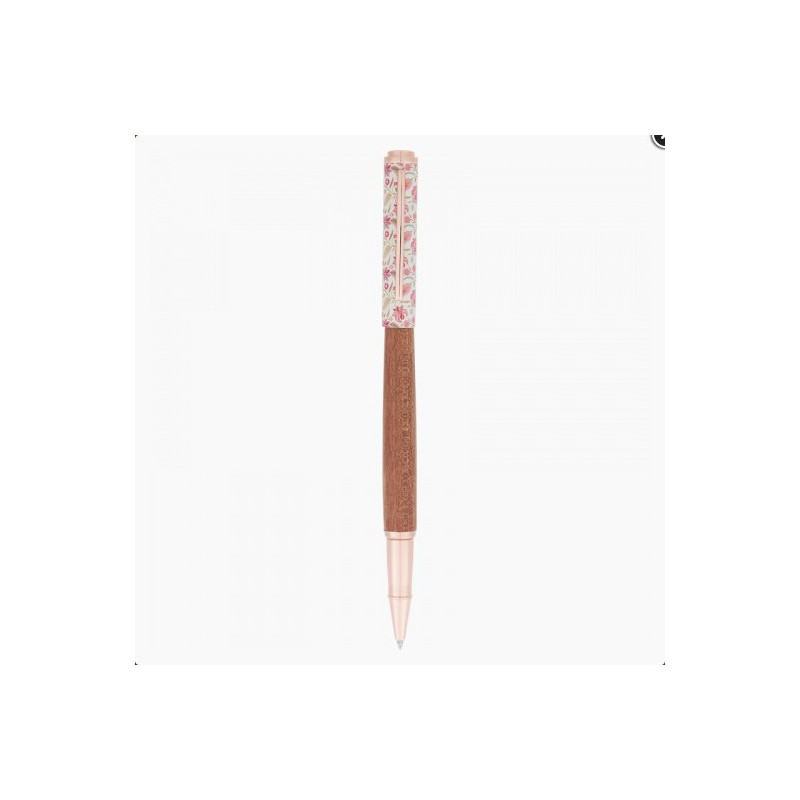 Oberthur Bahia (rose) – stylo roller ouvert, vue sur la pointe Oberthur Bahia (rose) – stylo roller ouvert, vue sur la pointe