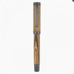 Stylo roller Kingston en bois de bocote – vue fermée