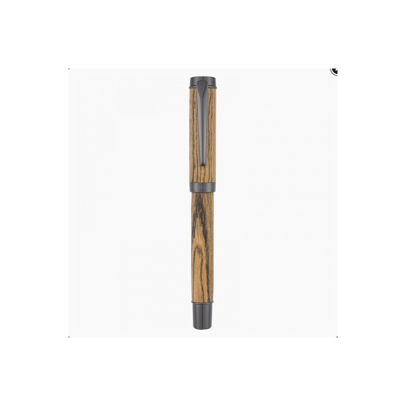 Stylo roller Kingston en bois de bocote – vue fermée Stylo roller Kingston en bois de bocote – vue fermée