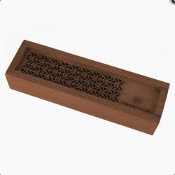 Coffret en bois gravé Oberthur vide