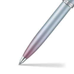 Stylo bille Sheaffer Expressions dégradé bleu rose en présentation