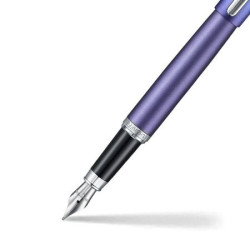 Stylo plume Sheaffer Expressions dégradé violet bleu en présentation