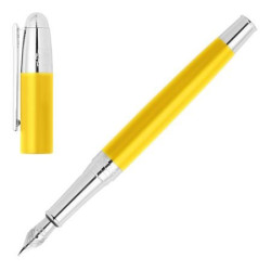 Détail capuchon stylo plume Festina Classicals jaune chrome