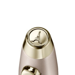 Détail du logo du stylo plume Sheaffer Paris motif fleur