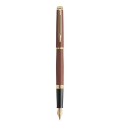 Stylo plume Waterman Hémisphère L’Édition Discrète Rouge Cuivre avec finitions dorées.