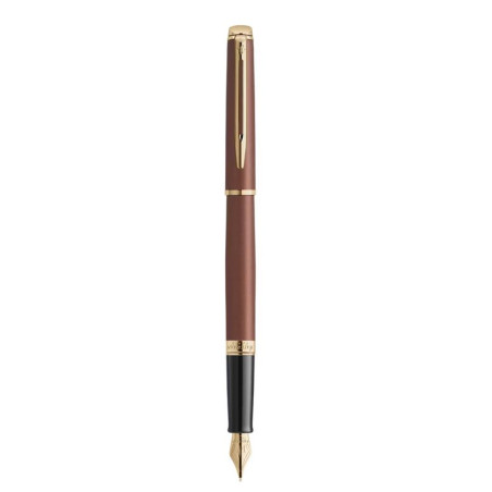 Stylo plume Waterman Hémisphère L’Édition Discrète Rouge Cuivre avec finitions dorées.
