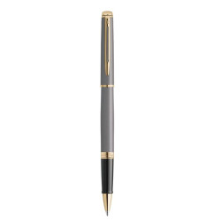 Vue de profil du stylo bille Waterman Hémisphère Gris Pierre.