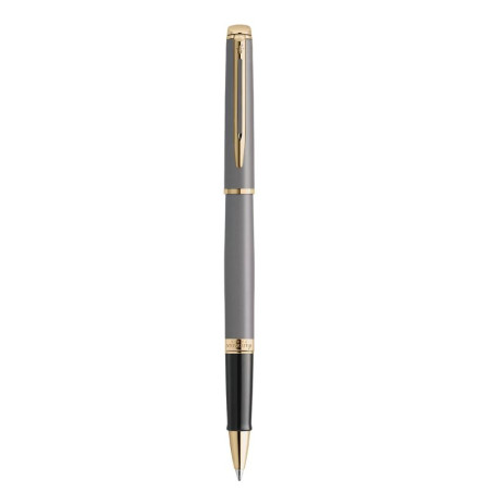 Vue de profil du stylo bille Waterman Hémisphère Gris Pierre.