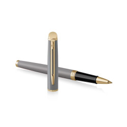 Présentation du stylo bille Waterman Hémisphère Gris Pierre.