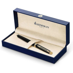Waterman Hémisphère noir et doré – coffret